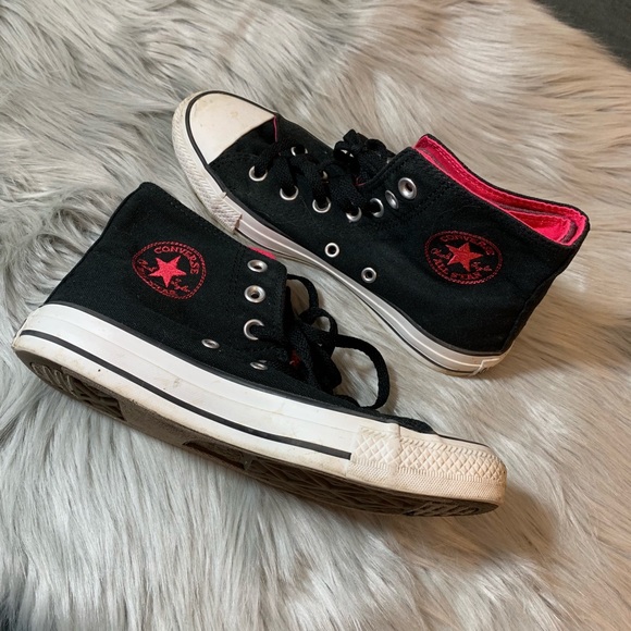 converse double tongue high tops